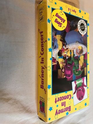 Barney in Concert (VHS) Live Kids Video PBS Tape Childrens TV Show Rare 1991 4