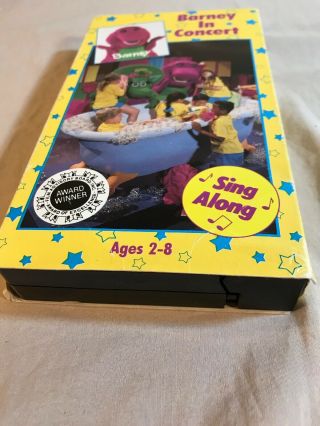 Barney in Concert (VHS) Live Kids Video PBS Tape Childrens TV Show Rare 1991 5