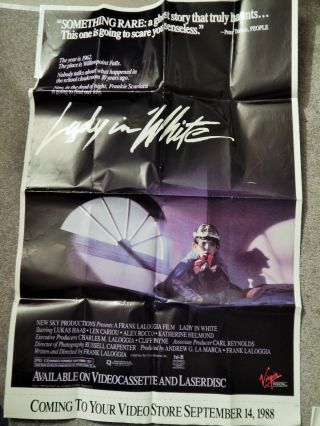 Lady In White (video Dealer 40 X 27 Poster,  1980s) Lukas Haas,  Len Cariou Rare