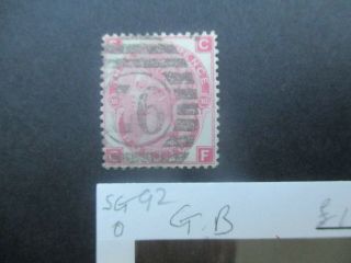 Uk Stamps: Sg 92 Queen Victoria - - Rare (e421)