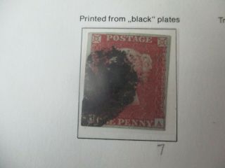 Uk Stamps: 1d Penny Reds Printed From Black Plates - Rare (g437)
