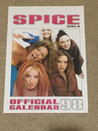 Spice Girls Unreleased Cover Print Calendar 1998 Rare Girl Power Official