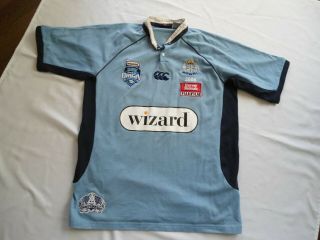 Rare Nsw State Of Origin Blues Canterbury Centenary Rugby Jersey Large