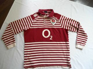 Vintage Rare England Canterbury 02 Rugby Jersey Shirt Xl V.  G.  C