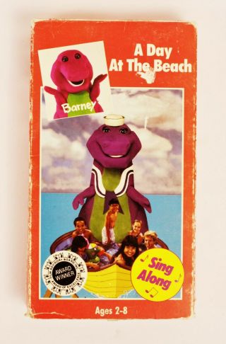 Barney - A Day At The Beach (vhs,  1989) Sandy Duncan Mom Rare Htf