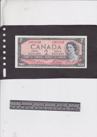 Rare 1954 Bank Of Canada Radar Note - Ug 3213123 Shape