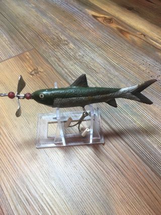 Vintage Fishing Lure Rare Chicago Bait Co.  The Moose Minnow Old Bait
