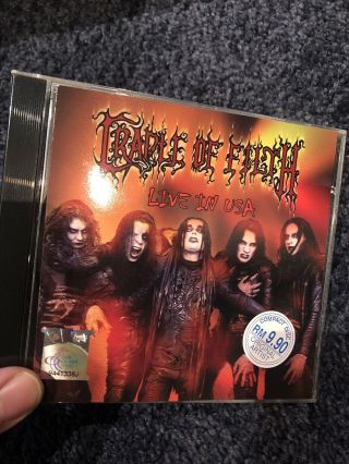 Cradle Of Filth Live In Usa Cd Rare Death Extreme Gothic Metal