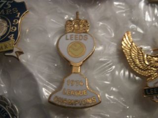 Rare Old 1974 Leeds United Football Club (7) Enamel Brooch Pin Badge