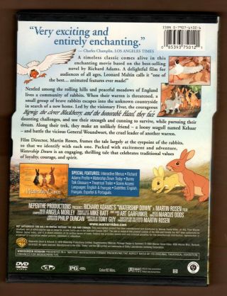 Watership Down (DVD,  2002) - RARE Out - of Print Snap case 2