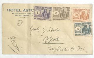 El Salvador Old Cover,  Circa 1930 Airmail To Berlin,  & Rare