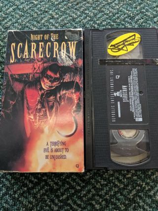 Night Of The Scarecrow (vhs,  1996) Rare Out Of Print Horror