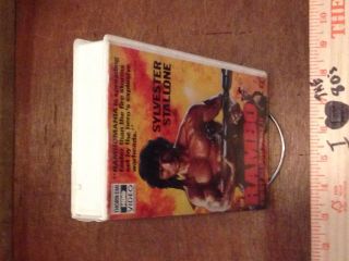 Rambo First Blood Part II VINTAGE VHS BIG BOX WHITE CASE HBO Video 1985 RARE 3