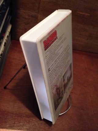 Rambo First Blood Part II VINTAGE VHS BIG BOX WHITE CASE HBO Video 1985 RARE 5