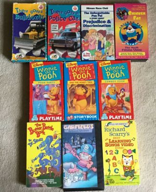 Children’s Vhs Tapes Some Educational And Rare Pick One