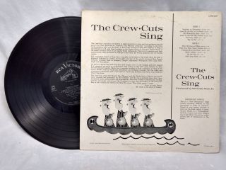 The Crew - Cuts LP The Crew - Cuts Sing RCA Victor 2037 Rare Vocal Group Rocker 2