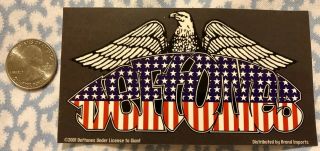 Deftones Sticker American Flag Eagle Stars & Stripes Rare Vintage