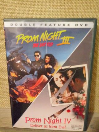 Prom Night 3 & 4 Double Feature (dvd 2003) Rare Horror 90 