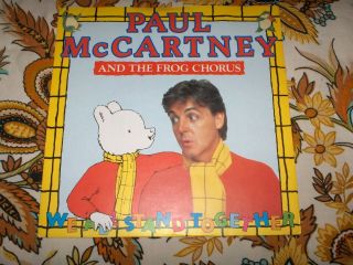 Paul Mccartney.  We All Stand Together.  45 & Picture Sleeve.  Rare Uk Import