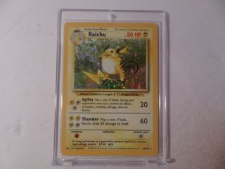Pokemon TCG Raichu 14/102 Base Set Unlimited Rare Holo 2
