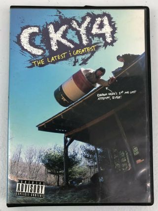 Cky4 The Latest & Greatest (dvd,  2003) Bam Margera Rare Oop