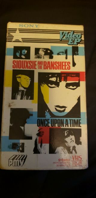 Rare Siousxie And The Banshees Once Upon A Time Vhs Tape