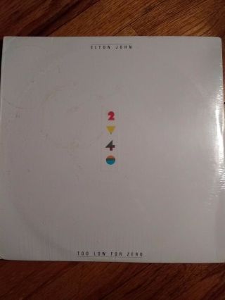 Vtg Elton John Rare 1983 Too Low For Zero Factory Vinyl Lp