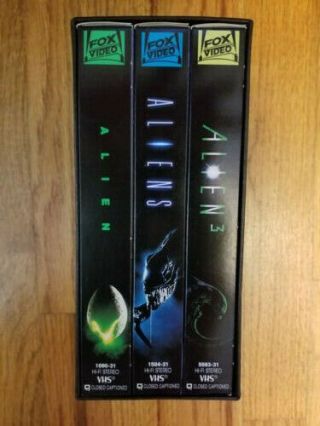 Alien Trilogy VHS Video Complete Box Set Rare Like Sigourney Weaver 5