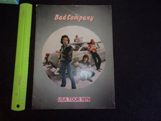 Bad Company Rare 1979 Usa Tour Book Program Classic 1970 