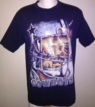 Rare Vintage Adult Large Dallas Cowboys Football T Shirt Gridiron Art Player Lee