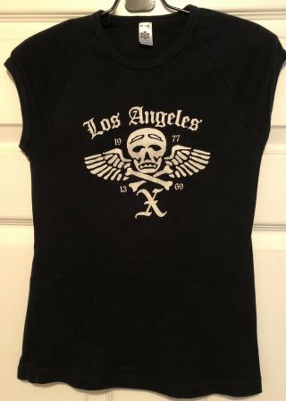 X Los Angeles 1977 (design) Rare Babydoll Style Concert T - Shirt