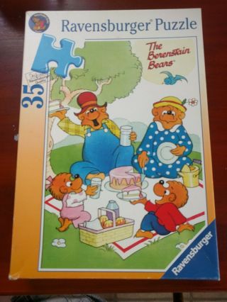 Berenstain Bears Vintage 35 Pc Ravensburger Puzzle Rare Made In France Complete