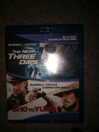 The Next Three Days / 3:10 To Yuma Double Feature Blu - Ray Rare Oop Russell Crowe