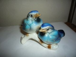 Darling Rare Goebel Figurine 38135 - 08 2 Blue Jays Birds Tmk - 5