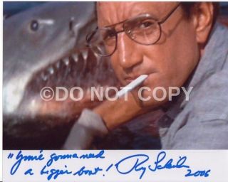 Jaws Roy Scheider Rare Quote 8x10 Autographed Signed Reprint