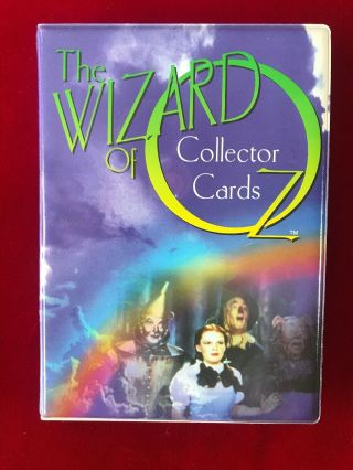Rare Wizard Of Oz Collector Card Set With Binder From Turner Entertainment