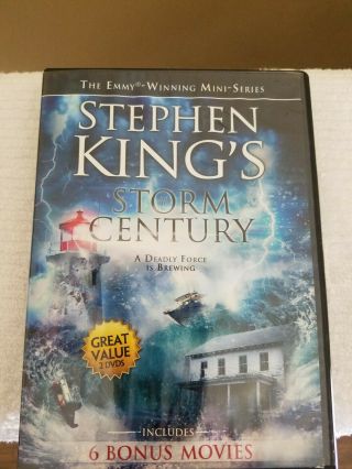 Stephen King Storm Of The Century Dvd Rare Oop Include 6 Bonus Movies
