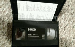 Dokken - One Live Night - Concert Video - Rare - (VHS) with lyric sheet inside 3