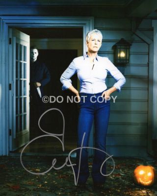 Jamie Lee Curtis Halloween Michael Myers Rare Autographed Signed 8x10 Reprint