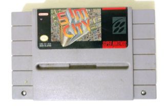 Sim City (nintendo Entertainment System,  1991) Snes Game Very Rare
