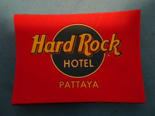 Hard Rock Cafe Pattaya Hotel classic logo rubber magnet RARE 2
