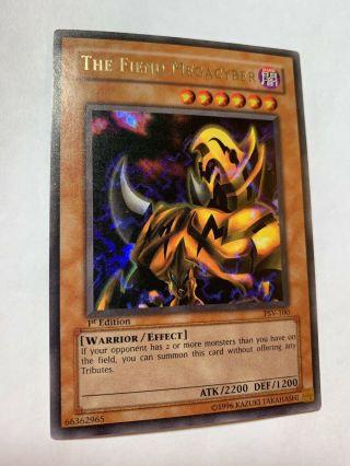 2002 Yu - Gi - Oh Psv - 100 The Fiend Megacyber 1st Edition Ultra Rare Lp/mp