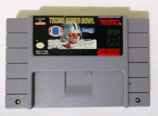 Tecmo Bowl (nintendo Entertainment System 1993) Snes Game Rare