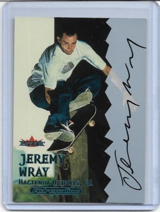 Rare 2000 Fleer Adrenaline Jeremy Wray Autograph Card Sk8 Skateboard