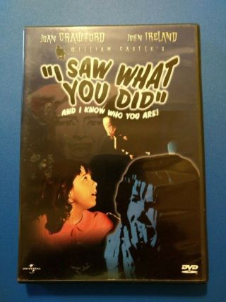 I Saw What You Did And I Know Who You Are _dvd Horror Rare