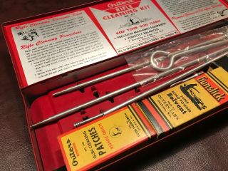 Vintage Gunslick Rifle Gun Cleaning Kit.  no.  477 Rare Outers Laboratories 4