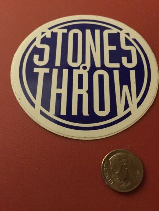 Rare & Vintage Stones Throw Records Sticker Funk Hip - Hop Doom Madlib Pb Wolf