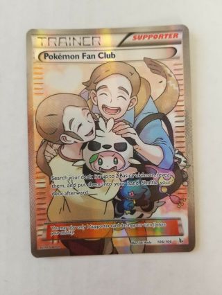 Pokemon Pokemon Fan Club Full Art Ultra Rare Xy Flashfire 106/106