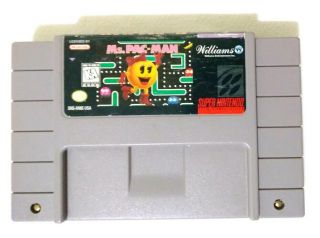 Ms.  Pac - Man (nintendo Entertainment System 1996) Snes Game Very Rare