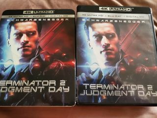 Terminator 2 Judgment Day 4k Ultra Hd Blu Ray Only,  Rare Oop Slipcover Sleeve
